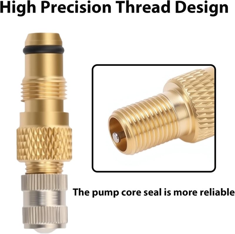 3DSKY Brass Tire Valve Stem Set - Tractor Air Liquid Valve TR218A TR618A CH3 Core Housings Metal Replacement Stems for Farm Equipment & Trailers (6PK) - Image 3